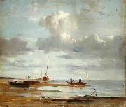 Adolph Friedrich Vollmer Die Elbe bei Blankenese oil painting on canvas